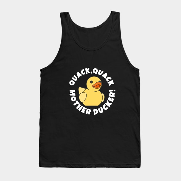 I Love Duck Quack Cute Ducky T-Shirt gift Tank Top by Lomitasu